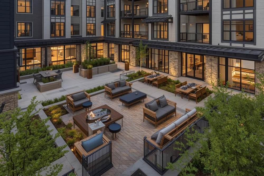 building community in Dubai through upgraded shared outdoor amenity spaces in a residential development